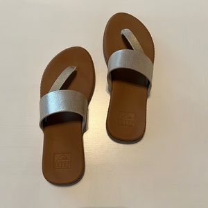 REEF Sol sandals, gold, size 6